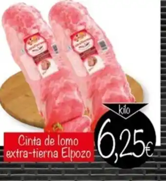 Supermercados Piedra Cinta de lomo extra-tierna Elpozo oferta