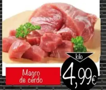 Supermercados Piedra Magro de cerdo oferta
