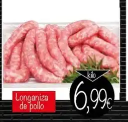 Supermercados Piedra Longaniza de pollo oferta