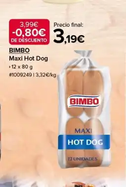 Costco BIMBO Maxi Hot Dog oferta
