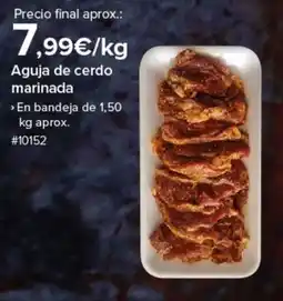 Costco Aguja de cerdo marinada oferta