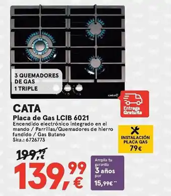 Worten Cata Placa de Gas LCIB 6021 oferta