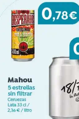 Hiperber Mahou 5 estrellas sin filtrar oferta