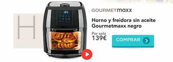 La tienda en casa Horno Y Freidora Sin Aceite Gourmetmaxx Negro oferta