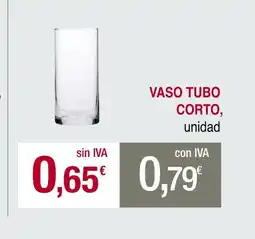 mycash profesional VASO TUBO CORTO oferta