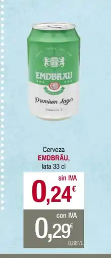 mycash profesional Cerveza EMDBRÄU, lata 33 cl oferta