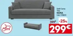 Conforama Sofá Cama Tela NORA oferta