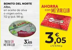 SPAR Gran Canaria Albo - bonito del norte oferta