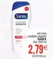 Plenus Supermercados Sanex - xel urea coidado experto oferta
