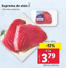 Lidl Suprema de atún oferta