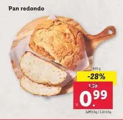Lidl Pan redondo oferta