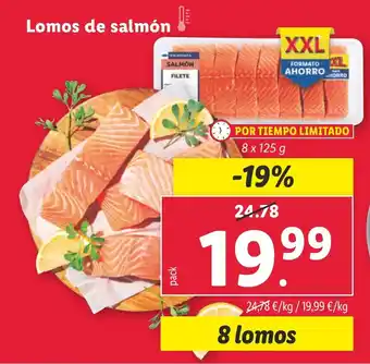 Lidl Lomos de salmón oferta