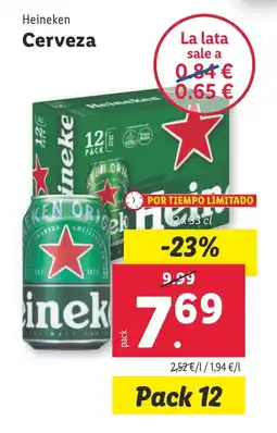Lidl Heineken Cerveza oferta