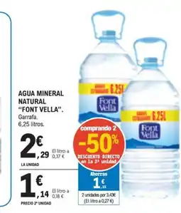 E.Leclerc AGUA MINERAL NATURAL oferta