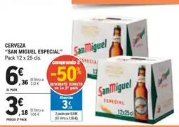 E.Leclerc CERVEZA "SAN MIGUEL ESPECIAL oferta