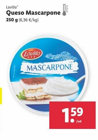 Lidl Mascarpone lovilio oferta