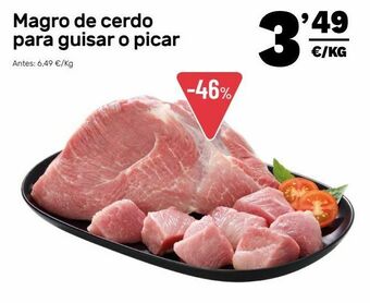 AhorraMas Carne de cerdo oferta