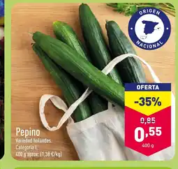 ALDI Pepino oferta
