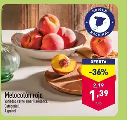 ALDI Melocotón rojo oferta