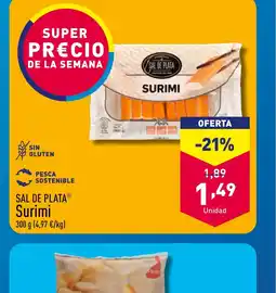 ALDI SAL DE PLATAⓇ Surimi oferta