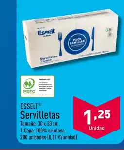 ALDI ESSELTⓇ Servilletas oferta