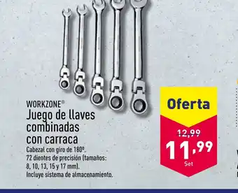 ALDI Juego de llaves combinadas con carraca oferta