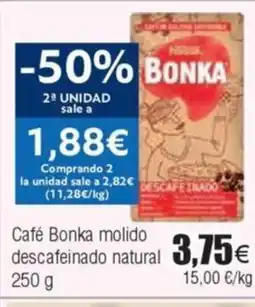 FROIZ Café Bonka molido descafeinado natural oferta