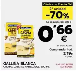Gallina blanca - cremas caseras