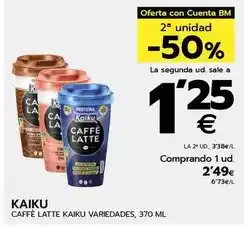 BM Supermercados Kaiku - caffè latte variedades oferta