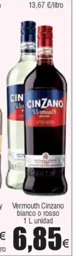 FROIZ Vermouth Cinzano bianco o rosso 1 L unidad oferta