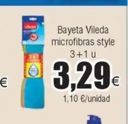 FROIZ Bayeta Vileda microfibras style 3+1 u oferta