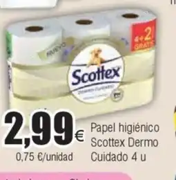 FROIZ Papel higiénico Scottex Dermo oferta