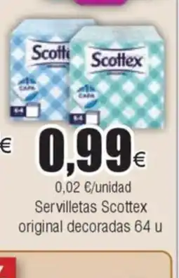 FROIZ Servilletas Scottex original decoradas 64 u oferta