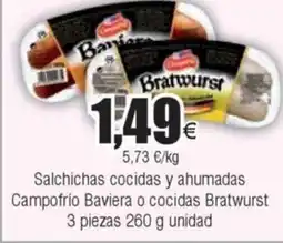 FROIZ Salchichas cocidas y ahumadas oferta