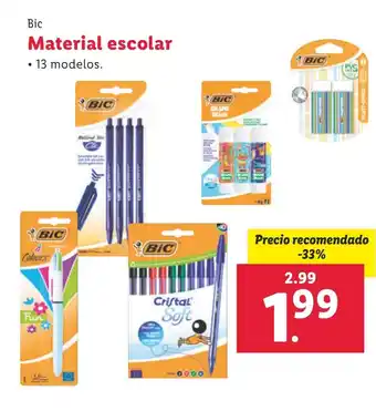 Lidl Material escolar oferta