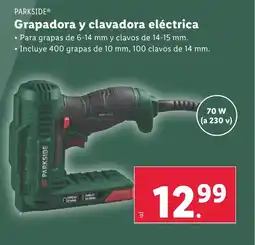 Lidl Grapadora y clavadora eléctrica oferta