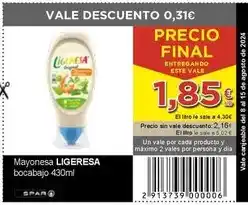 SPAR Ligeresa - mayonesa oferta