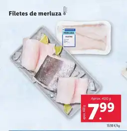 Lidl Filetes de merluza oferta