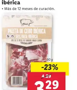 Lidl Paleta de cebo ibérica oferta