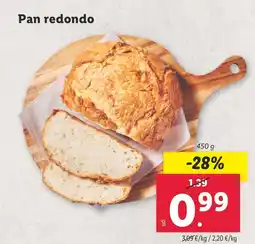 Lidl Pan redondo oferta