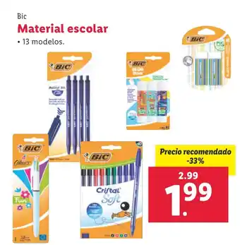 Lidl Bic Material escolar oferta