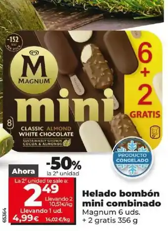 Dia Magnum - helado bombon mini combinado oferta