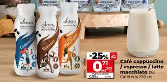 Dia Dia cafeteria - cafe cappuccino/espresso/latte macchiato oferta