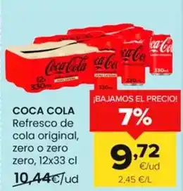 Autoservicios Familia Coca-cola - refresco de cola original, zero o zero zero oferta