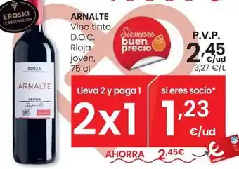 Eroski Arnalte - vino tinto d.o.c. rioja joven oferta