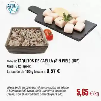 Abordo Taquitos de caella oferta
