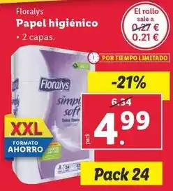 Lidl Floralys - papel higienico oferta