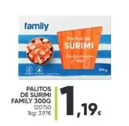 Family Cash PALITOS DE SURIMI FAMILY 300G oferta