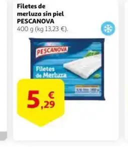 Alcampo Filetes de merluza sin piel PESCANOVA oferta