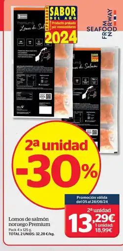 La Sirena Lomos de salmón noruego Premium oferta